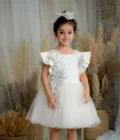 White 3d Flower Dress - Image 2
