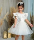 White 3d Flower Dress - Image 4