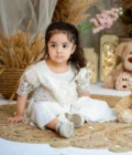 White Georgett  Dress - Image 9