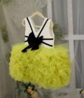 Neon Green & Black Bow Dress - Image 5
