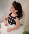 Black Big Polka Dot Dress - Image 4