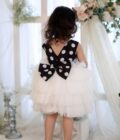 Black Big Polka Dot Dress - Image 2