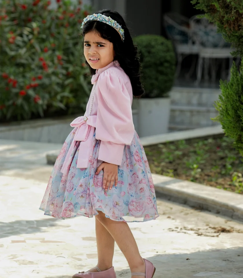 Pink Velvet Dress