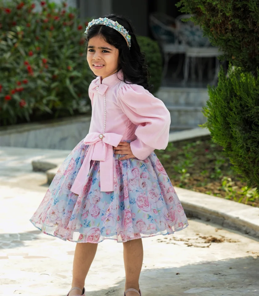 Pink Velvet Dress - Image 2