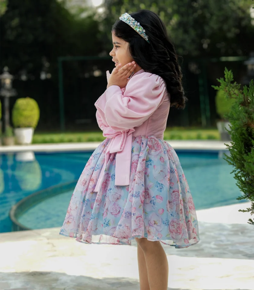 Pink Velvet Dress - Image 3