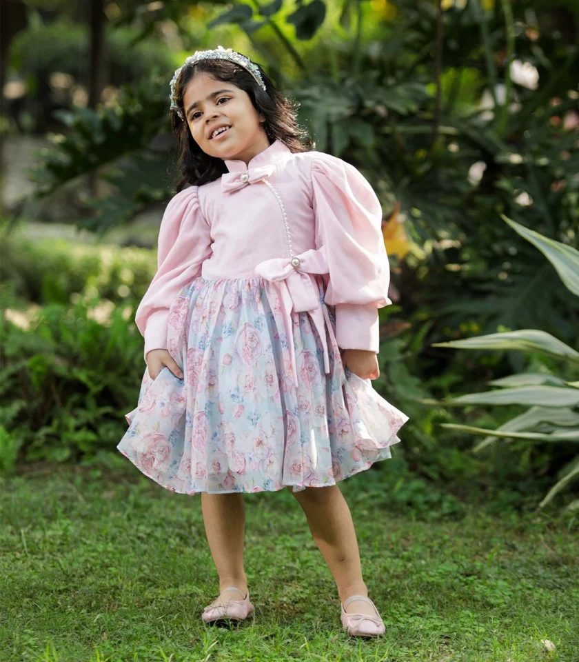 Pink Velvet Dress - Image 5