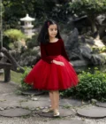 Red Velvet Ombre Dress - Image 3