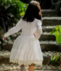 Lavender Velvet Coat Dress - Image 3