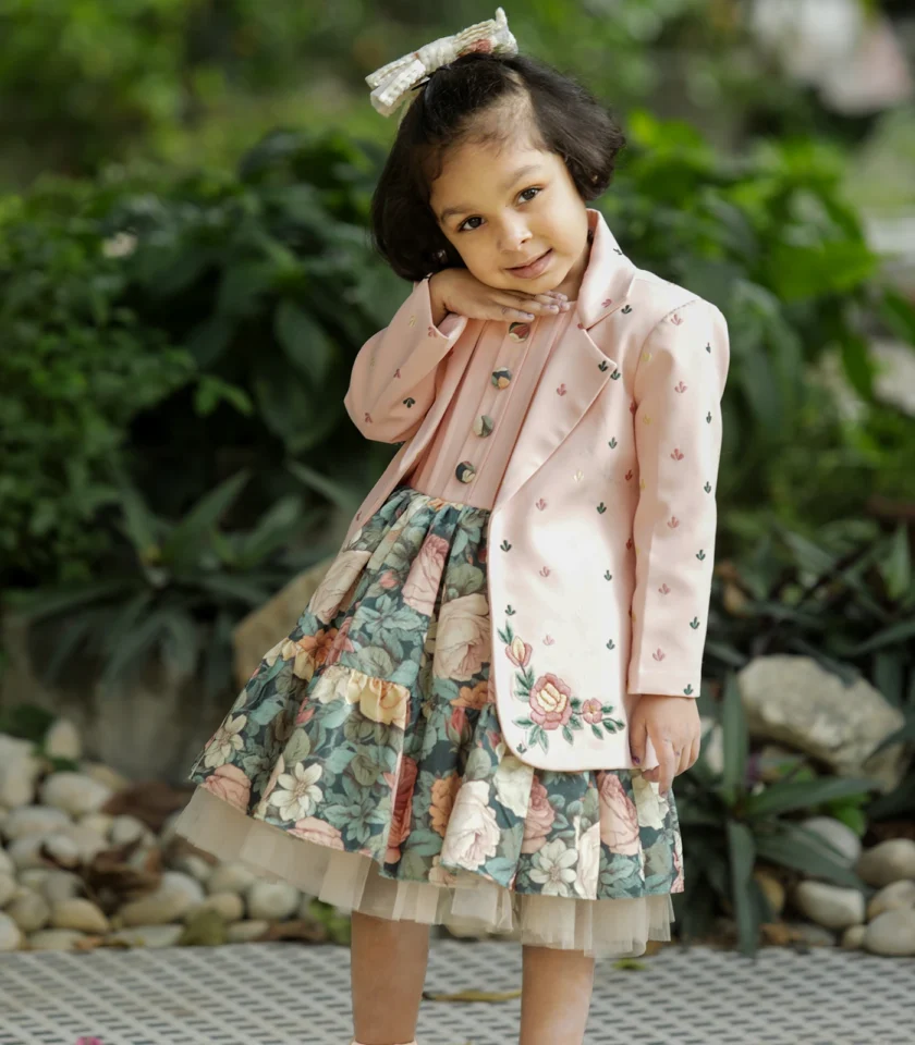 Peach Coat Dress