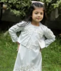 White 3d Flower Dress - Image 3