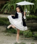 Black Velvet Lace Dress - Image 2