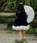 Black Velvet Lace Dress - Image 7